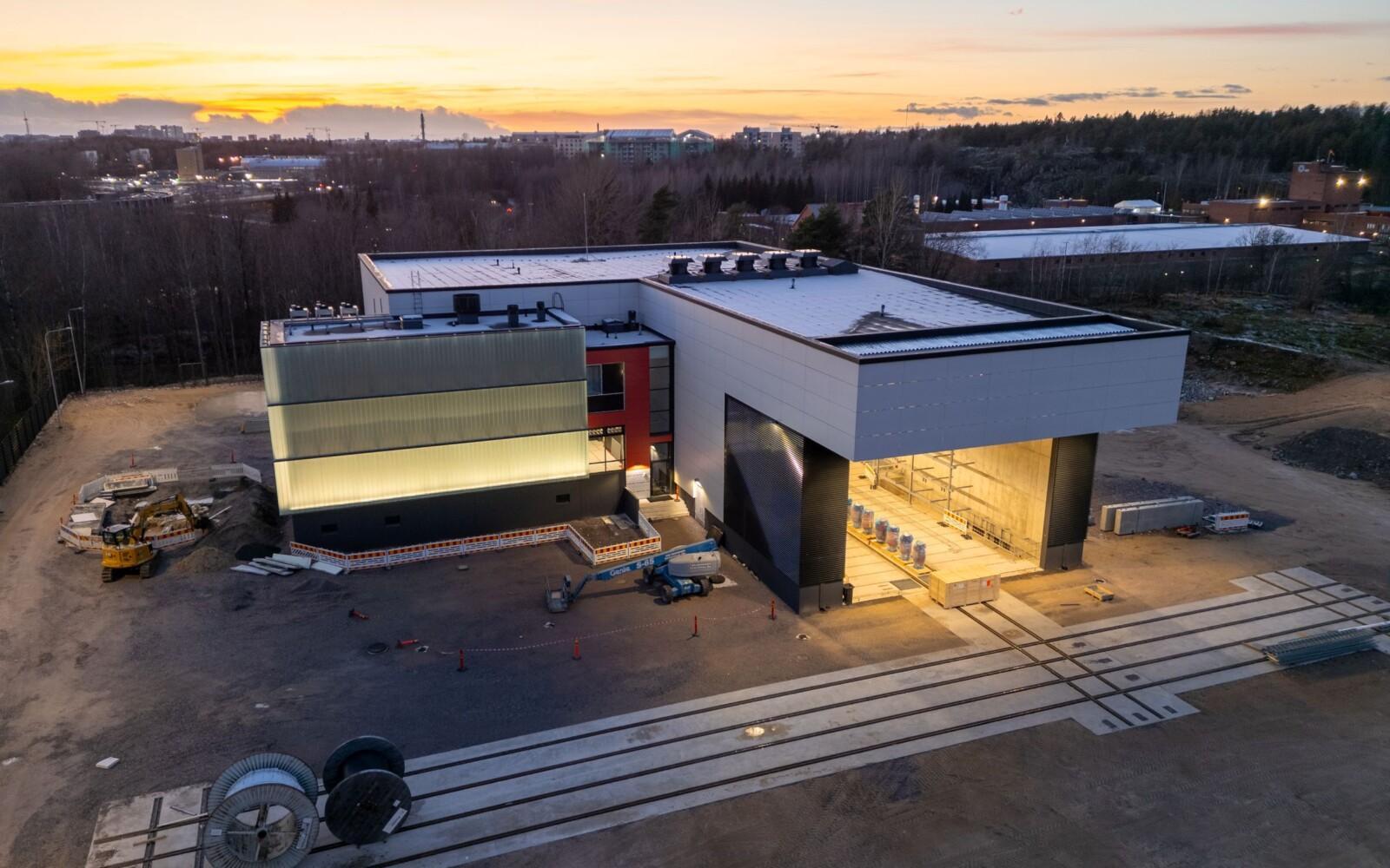 Ilmakuva sähköasemasta.